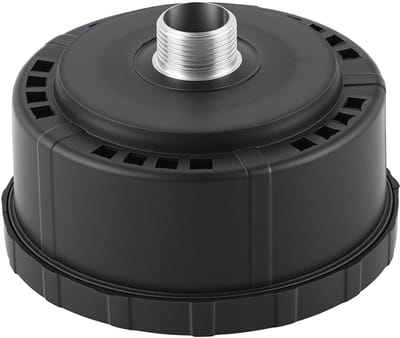 Dailygoods- Luchtcompressor Geluiddemper - Inlaatfilter - Kunststof Omhulsel - Ronde Uitlaat - Filter Inlaat Dia 80mm - Hoogwaardige Kwaliteit - Compressordemper