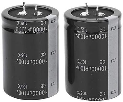 Elektrolytische Condensator 10000uF 100V - 2 Stuks voor Elektronische Toepassingen