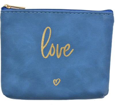 Clayre & Eef Toilettas Dames 13x1x10 cm Blauw Synthetisch