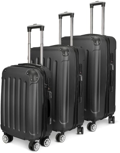 Linkforu - 3-delige Kofferset - Stevige Reis Bagage Set - Schokbestendig - M: 35x22,5x55cm L: 39x26x62,5 cm XL: 45x30,5x71,5cm