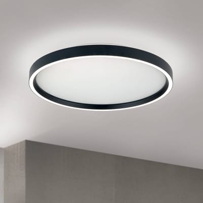 ORION LED plafondlamp MASCA, zwart, Ø 40 cm, CCT, metaal, dimbaar