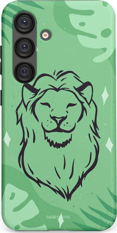 Casetastic hoesje geschikt voor Samsung Galaxy S25 - Dubbellaagse bescherming - Trots in de jungle - Fashion Case - Mintgroen
