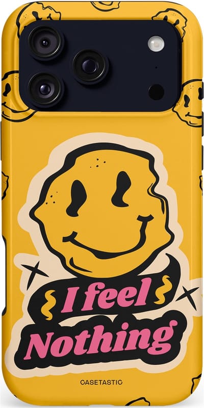 Casetastic hoesje geschikt voor Apple iPhone 17 Pro Max - MagSafe - Dubbellaagse bescherming - Alles is niks - Fashion Case - Okergeel Zwart Zand