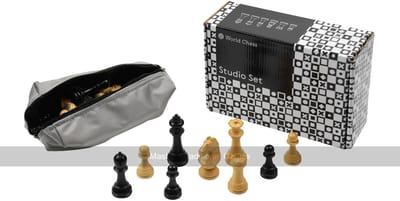 Schakers Stukken - Schaakspel Set - Strategisch Spel - Handgemaakt Boxwood - Koning 79mm - Natuurlijk
