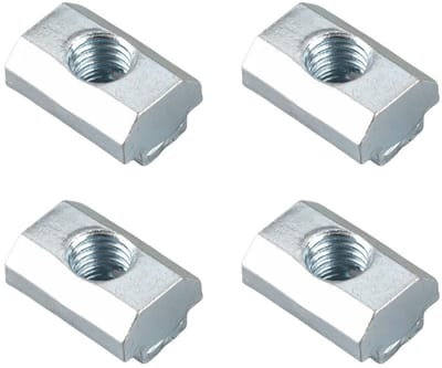 Dailygoods- T-nut 20 Stuks - Hamerkopmoeren - Koolstofstaal - Roestbestendig - Voor Aluminium Profielen - Lange Levensduur - Moeren
