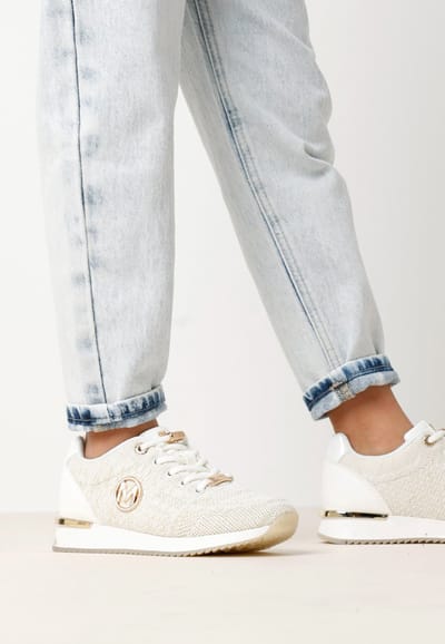 Mexx Sneaker Gitte Glitter Mini Off White - Maat 30