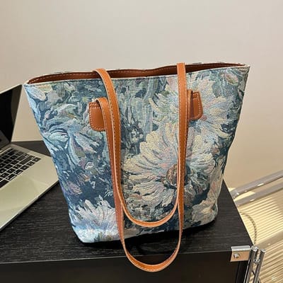 Grote Canvas Tas voor Vrouwen Nieuwe Pendelaar Tote Tas voor Vrouwen Ins College Studenten Eén-schouder Bijles Tas voor College gray