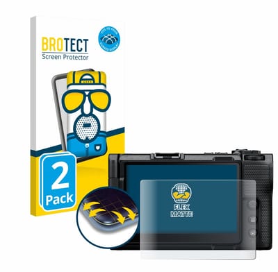BROTECT - Screenprotector voor Nikon ZR 2025 - Folie Beschermfolie matte volledig dekking 2 Stuks
