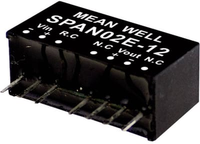 MEAN WELL SPAN02B-12 DC/DC-convertermodule 167 mA 2 W Aantal uitgangen: 1 x Inhoud 1 stuk(s)
