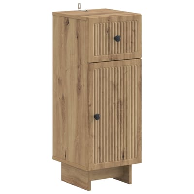vidaXL - Badkamer - Opbergkast - EDE - Artisanaal - eiken - 30 - x - 31 - x - 80 - cm