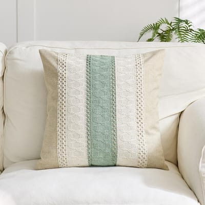 Oreiller Style Bohème Ethnique Coton et Lin Style Oreiller Salon Canapé Oreiller Rétro Wabi Savanna Coussin de Chevet Housse d'Oreiller 45x45-single pillowcase