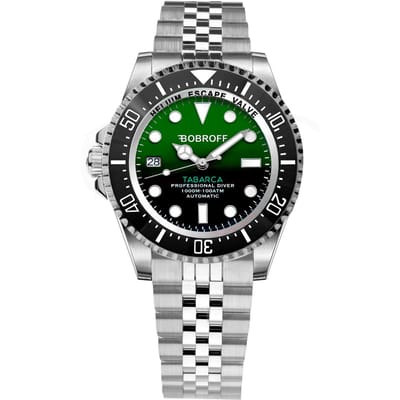 Montre BOBROFF BF0002iJ. Automatique, Couleur verte. Homme. black