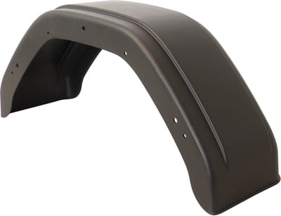 Carpoint Kunststof Spatbord 13-14 Inch – Zwart – Voor Aanhanger & Caravan – Eenvoudige Montage – Bescherming Tegen Vuil
