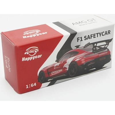 Pre Happycar Hc 1/64 F1 Veiligheidsauto Diecast Modelauto – Beperkte Legering Officiële Veiligheidsvoertuig Voor Formule 1 Racecircuit gray