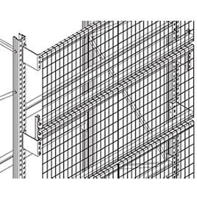 Roosterachterwand GRM-set 5, stellinghoogte 3600 x stellinglengte 2200 mm