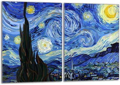TMK ArtDeko - Serie - Glazen Beschermplaat - 2x 40x52 - Veelzijdig - Veilig