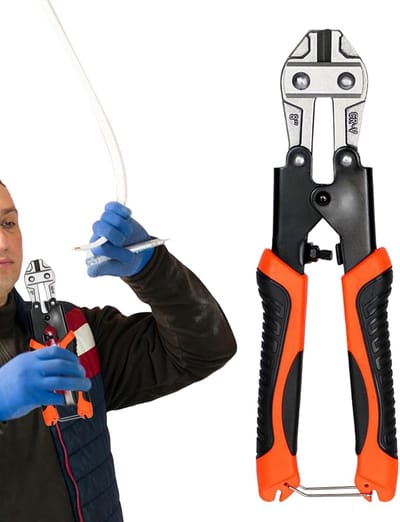 Kabelschaar Zwaar - Kniptang Staalkabel - Moeiteloos Knippen - Precisie Chroom Vanadium - 20 cm - Zwart