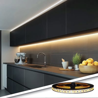 Led strip Warm Wit - 1 meter - Premium - Complete set met afstandsbediening - Led verlichting - Sfeervol en praktisch