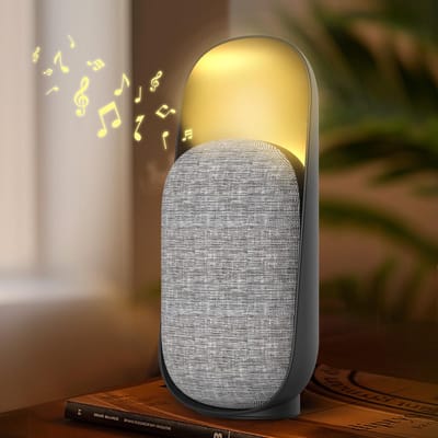 White Noise Machine - 3-in-1 Nachtlampje, Bluetooth Luidspreker en Wit Geluid voor Baby, Oplaadbaar voor Kinderen, Kamerluidspreker, Cadeau