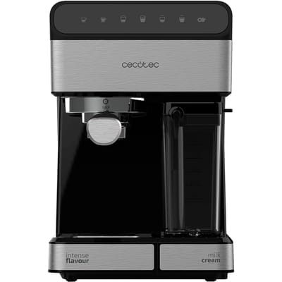 Cecotec Power Instant-ccino 20 Touch Vrijstaand Combinatiekoffiemachine Zwart, Roestvrijstaal 1,4 l 2 kopjes Half automatisch
