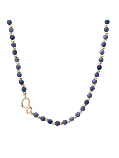 Sparkling Jewels Link Ketting Sodalite Goud Kleurig NLK03G-G20-042