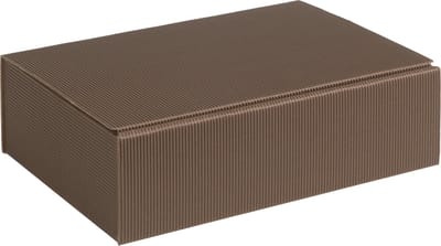 Geschenkdoos ribbelkarton 20x19x10cm BRUIN (35 stuks)