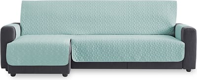 Belmarti Geo Quilt chaise-longue bankbeschermer links - 200 cm - Jade