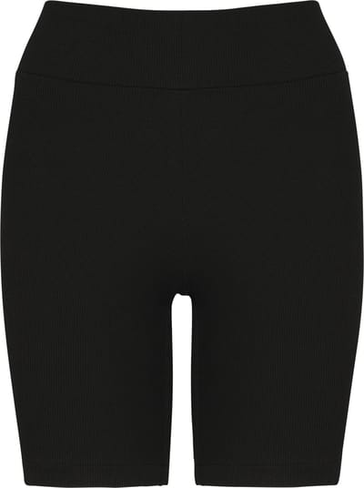 Native Spirit Ecologische geribde damesshort NS744 - Black - L