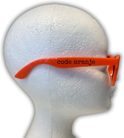 Zonnebril - oranje - Code oranje - met UV bescherming - Koningsdag - Oranje - Voetbal