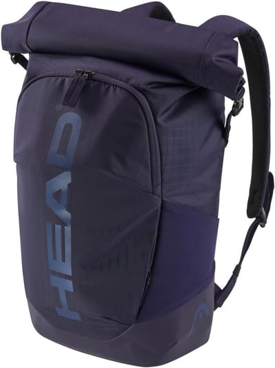 Veelzijdige Rolltop Rugzak voor Tennis, Zakelijk en Reizen - Ruimte voor 3 Rackets