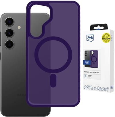 3Mk Smoke Magcase Voor Samsung Galaxy S24 Met Bescherming En Magnetische Sluiting