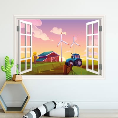 Muursticker boerderij | kinderkamer muurdecoratie & accessoires