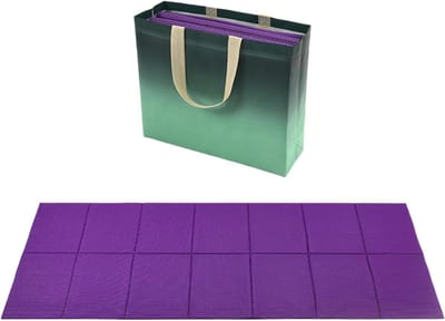 Campingmat Opvouwbaar - Outdoor Mat - Kamperen en Wandelen - Sneldrogende Stof - 173 x 61 cm - Paars