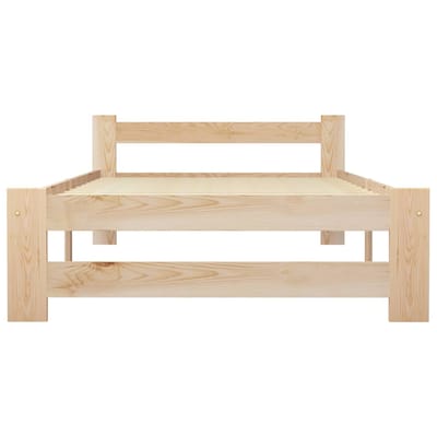 vidaXL - Bedframe - massief - grenenhout - 90x200 - cm