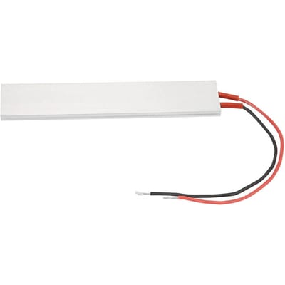 Boîtier en aluminium 150*28,5 mm Plaque d'élément chauffant PTC Chauffage thermostatique(12V 70 degrés Celsius ) white