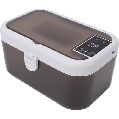 Baby Doekjes Verwarmer Top Verwarming Vochtige Doekjes Verwarmer en Dispenser Ruimte voor 80 Doekjes met Nachtlampje Veerveren Wit