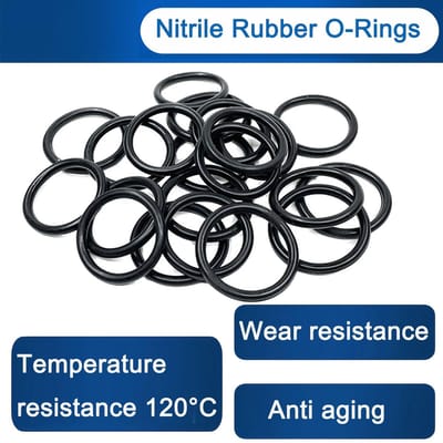Dailygoods- O-ring 58mm OD - Nitrilrubber - Antistatisch - Oliebestendig - Slijtvast - 50 Stuks in Organizer Box - Afdichtingsring