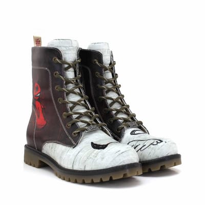 Goby Dual Soul Boots – Dames Lange Veterboots – Vegan Leer – Handgemaakt – Maat 35