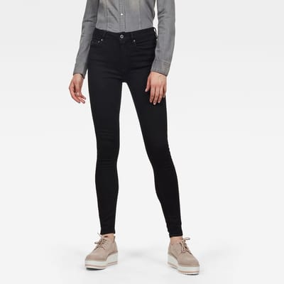 Dames skinny jeans met hoge taille G-Star 3301 High