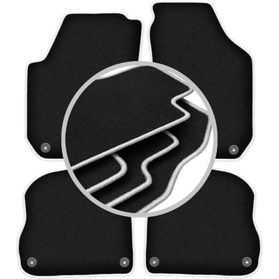 CARLUX-SILVER automatten voor: Skoda Fabia II hatchback, stationwagen (2007-2014)
