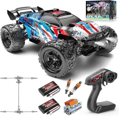 SCH® RC Auto Offroad - RC Auto - Blauw - 28cm x 19cm x 11cm