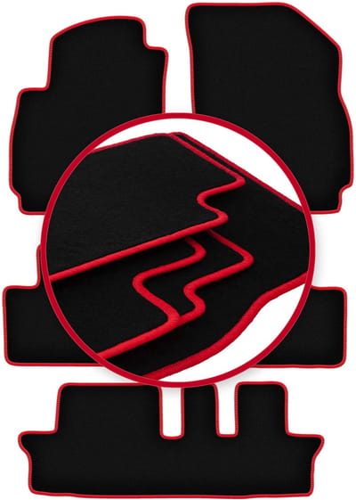 CARLUX-RED automatten voor: Chevrolet Orlando I 7 personen (2011-2015)