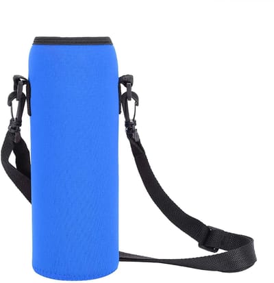 Dailygoods- Waterfleshoes 1000ml - Neopreen Fleshouder - Verstelbare Strap - Isolerende Fleshoes - Bescherming voor Flessen - Lichtgewicht en Comfortabel