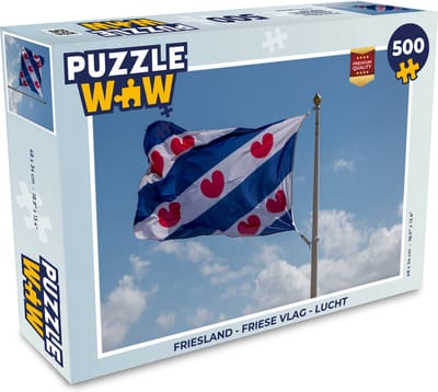 Puzzel Friesland - Friese vlag - Lucht - Legpuzzel - Puzzel 500 stukjes