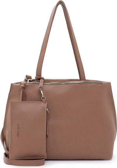 SURI FREY Schoudertas Orry Hobo Bag Taupe Bruine