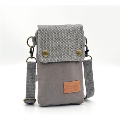 Effen Kleur 3 Laags Crossbody Mobiele Telefoon Tas Eenvoudige Stoffen Dames Tas Mode Schoudertas Portemonnee