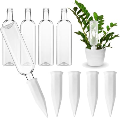 Water Geef Set - Planten Water Geven - Zelf Water Geven - Langzame Afgifte - 8 Stuks - Wit