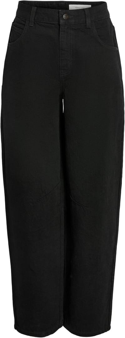 Noisy may Jeans Nmhazal Hw Barrel Jeans Vi606bl Noo 27036739 Black Dames Maat - W28 X L32