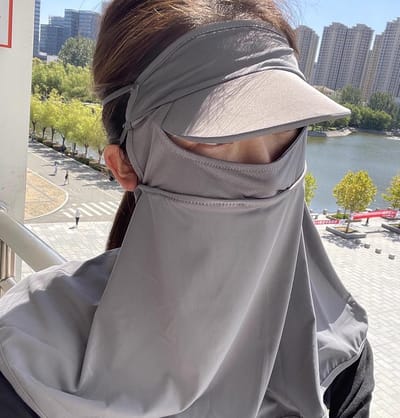 Volledige Gezichtsmasker met Nekbescherming van IJszijde - UV-bescherming, Ademend, Multifunctioneel Hoofdbedekking voor Zomer Fietsen en Buitensporten