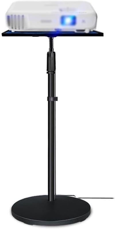Projector Stand - Vloerstandaard Beamer - Thuisbioscoop Opzetten - Verstelbare Hoogte - 75-170cm - Zwart